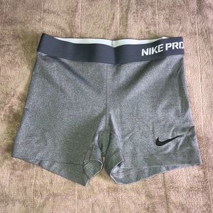 Gray Nike Pro spandex